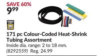 Princess Auto 171 pc colour-coded heat-shrink tubing assortment offer