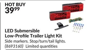 Princess Auto Led submersible low-profile trailer light kit offer