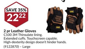 Princess Auto Leather gloves c100 offer