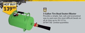 Princess Auto 5 gallon tire bead seater/blaster offer