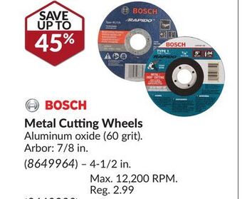 Princess Auto Metal cutting wheels offer
