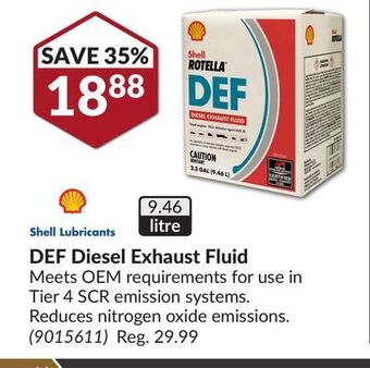 Princess Auto Def diesel exhaust fluid offer