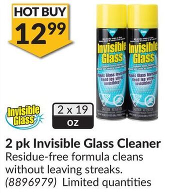 Princess Auto 2 pk invisible glass cleaner offer