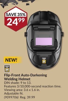 Princess Auto Flip-front auto-darkening welding helmet offer