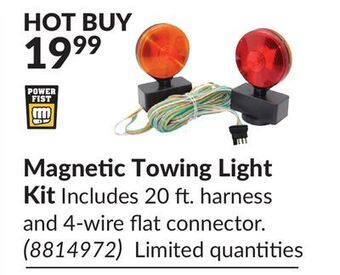 Princess Auto Magnetic towing light kit offer