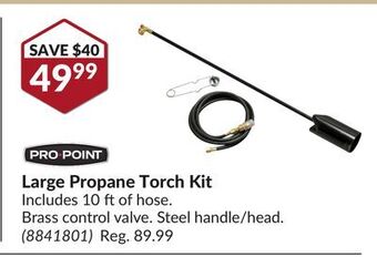 Princess Auto Large propane torch kit offer