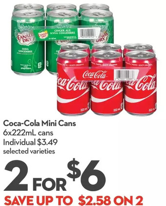 Longo's Coca-cola mini cans offer