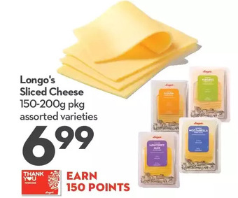 Longo's Longo's sliced cheese offer