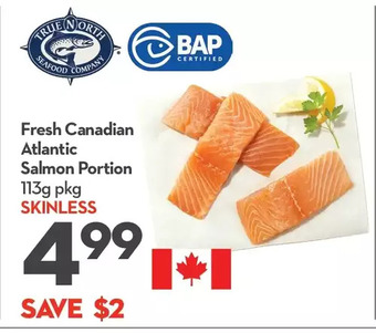 Longo's Fresh canadian atlantic salmon portion offer