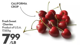 Longo's Fresh sweet cherries offer