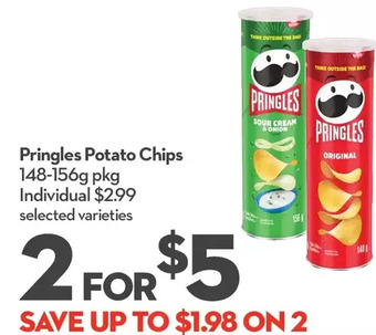 Longo's Pringles potato chips offer