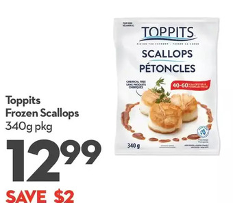 Longo's Toppits frozen scallops offer
