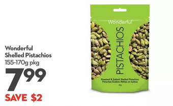Longo's Wonderful shelled pistachios offer