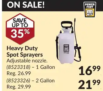 Princess Auto Heavy Duty Spot Sprayers Adjustable nozzle. offer