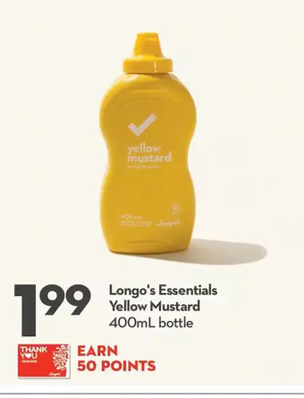 Longo's Longo's essentials yellow mustard offer