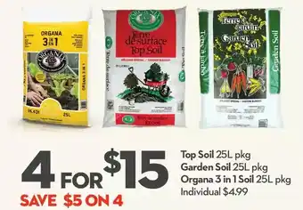 Longo's Top soil | garden soil | organa 3 in 1 soil offer