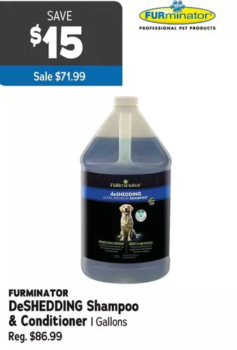 Ren’s Pets Depot Furminator deshedding shampoo & conditioner offer