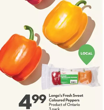 Longo's Longo's fresh sweet coloured peppers offer