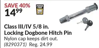 Princess Auto POWER FIST Class III/IV 5/8 in. Locking Dogbone Hitch Pin offer