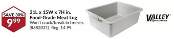 Princess Auto 21L x 15W x 7H in food-grade meat lug offer