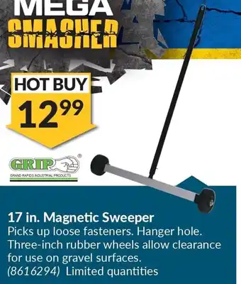 Princess Auto Grip 17 in. magnetic sweeper offer
