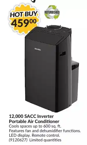 Princess Auto Danby 12,000 sacc inverter portable air conditioner offer