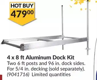 Princess Auto Aluminum Dock Kit 4 x 8 ft offer