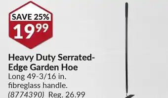 Princess Auto Heavy Duty Serrated-Edge Garden Hoe Long 49-3/16 in. offer