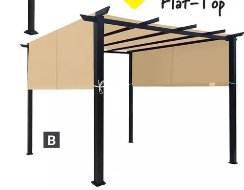 Princess Auto Surplus 10 x 10 ft steel pergolas. flat-top offer