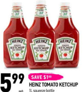 HEINZ TOMATO KETCHUP 1L squeeze bottle