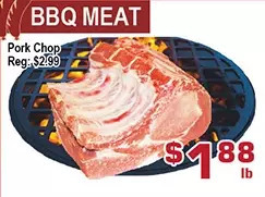 Top Food Supermarket Pork chop offer