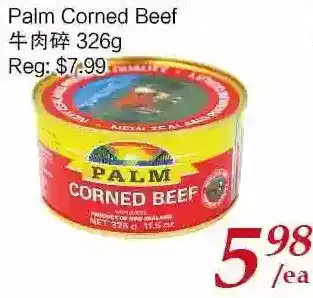 Tone Tai Supermarket Palm corned beef offer