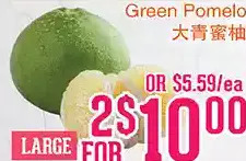 Grant's Foodmart Green pomelo offer