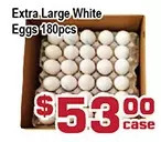 Top Food Supermarket Extra large white eggs offer