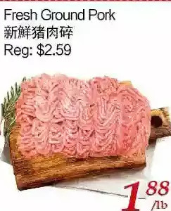 Tone Tai Supermarket Fresh ground pork offer