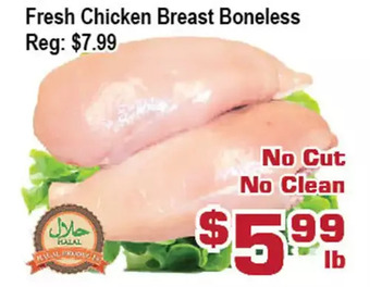 Top Food Supermarket Fresh chicken breast boneless offer