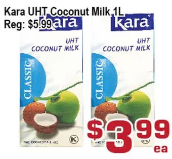 Top Food Supermarket Kara uht coconut milk offer