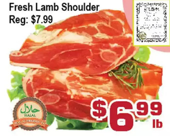 Top Food Supermarket Fresh lamb shoulder offer