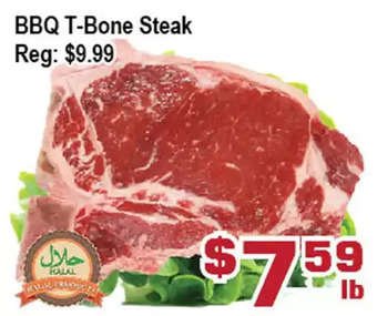 Top Food Supermarket Bbq t-bone steak offer