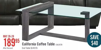 The Brick California coffee table offer