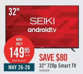 The Brick Seiki 32 hd android smart television - sc-32ha960n offer