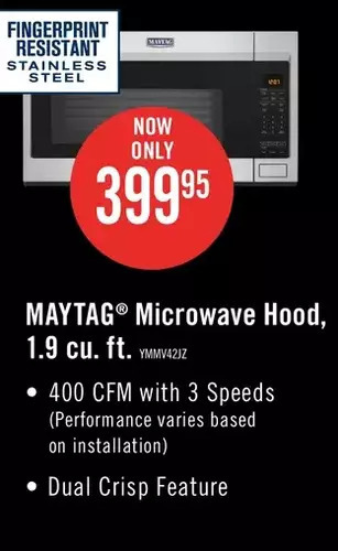 The Brick Maytag 1.9 cu. ft. over-the-range microwave - ymmv4207jz offer