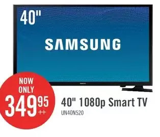 The Brick Samsung 40 led 1080p smart hdtv - un40n5200afxzc offer