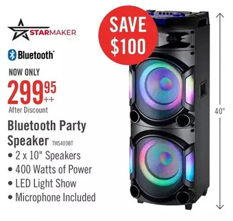 The Brick Starmaker pro bluetooth speaker system - scg-434155 offer