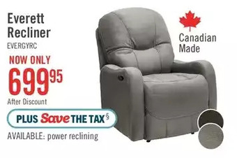 The Brick Everett recliner - grey offer