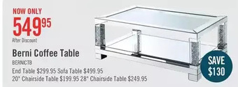 The Brick Berni coffee table offer