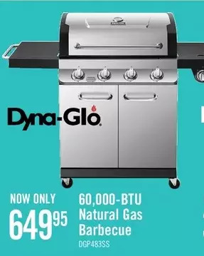 The Brick Dyna-glo 60,000 btu natural gas barbecue - dgp483ssn offer