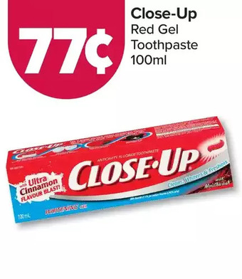 PharmaChoice Close-up red gel toothpaste offer