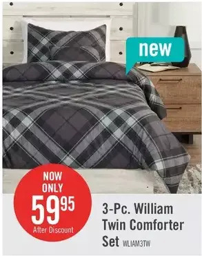 The Brick William 3-piece twin comforter set offer