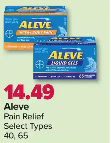 PharmaChoice Aleve pain relief offer